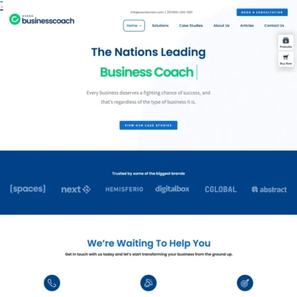 Business Coach Website Design with Free VPS Web Hosting