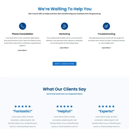 Business Coach Website Design with Free VPS Web Hosting