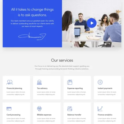 Consulting Website Design with Free VPS Web Hosting