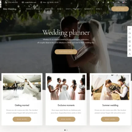 Wedding Website Design with Free VPS Web Hosting