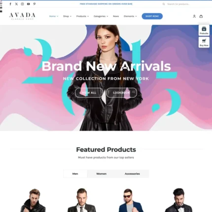 Classic Shop Website Design with Free VPS Web Hosting