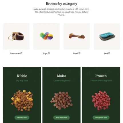 Pet Supplies Website Design with Free VPS Web Hosting