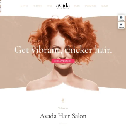 Salon Website Design with Free VPS Web Hosting