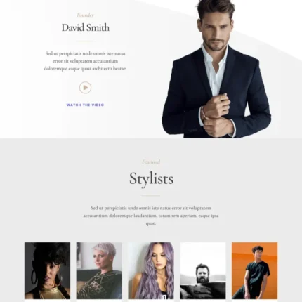 Salon Website Design with Free VPS Web Hosting