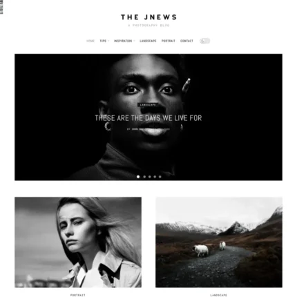 Photography News Website Design with Free VPS Web Hosting