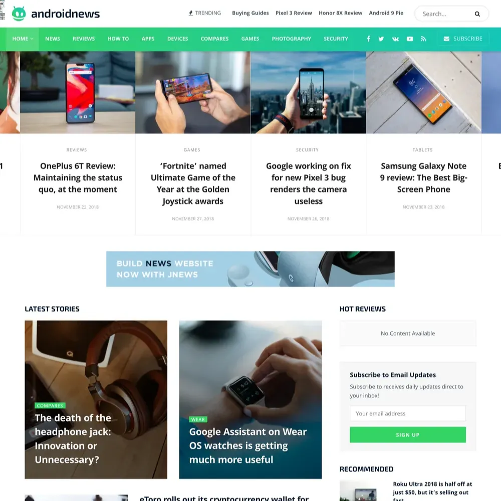 Android Magazine Website Design with Free VPS Web Hosting (1) Android Magazine Website Design with Free VPS Web Hosting