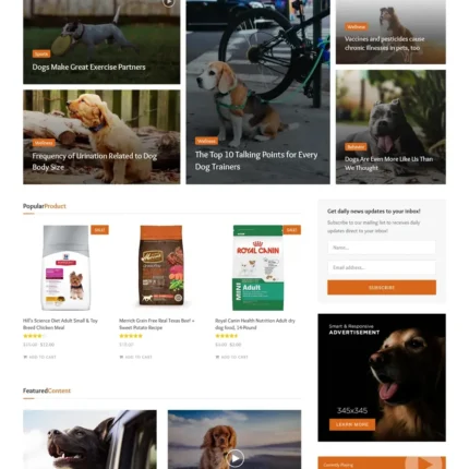 Animal Care Website Design with Free VPS Web Hosting