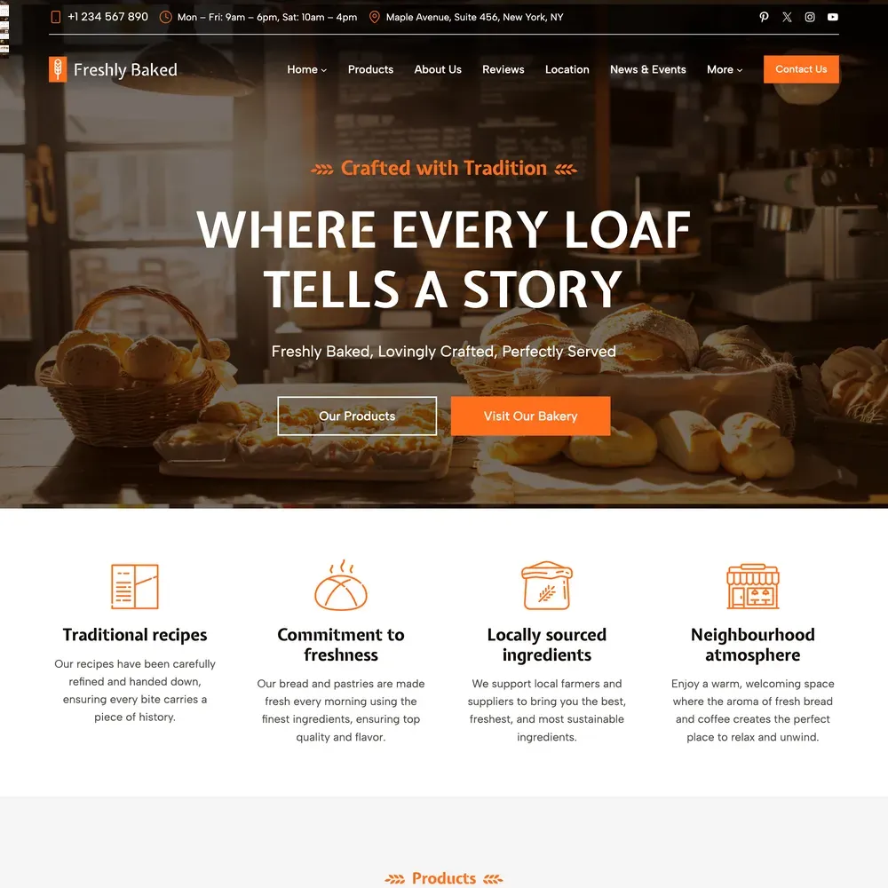 Bakery Business Website Design with Free VPS Web Hosting (1) Bakery Business Website Design with Free VPS Web Hosting