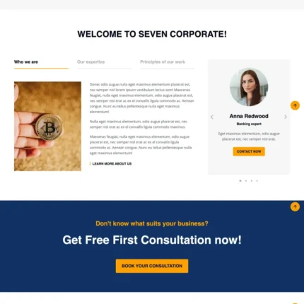 Corporate Business Website Design with Free VPS Web Hosting