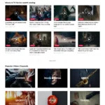 Video Magazine Website Design with Free VPS Web Hosting