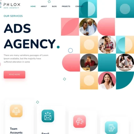 Ad Agency Website Design with Free VPS Web Hosting