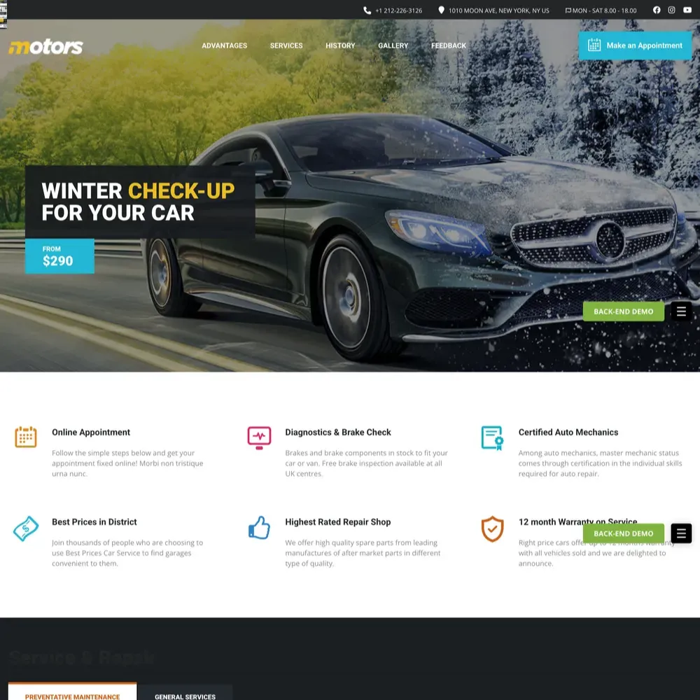 Auto Repair Service Website Design with Free VPS Web Hosting (1) Auto Repair Service Website Design with Free VPS Web Hosting