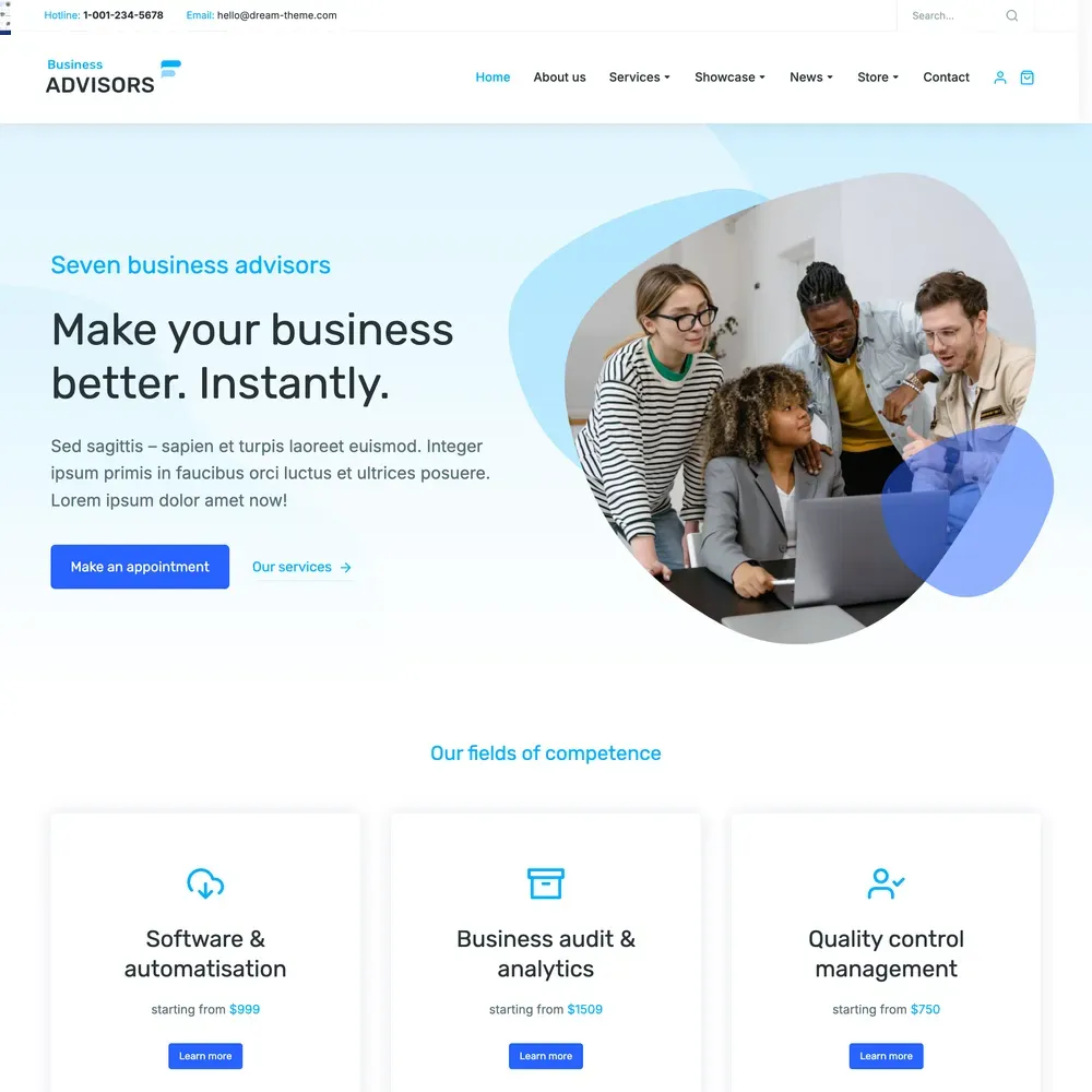 Business Advisors Website Design with Free VPS Web Hosting (1) Business Advisors Website Design with Free VPS Web Hosting