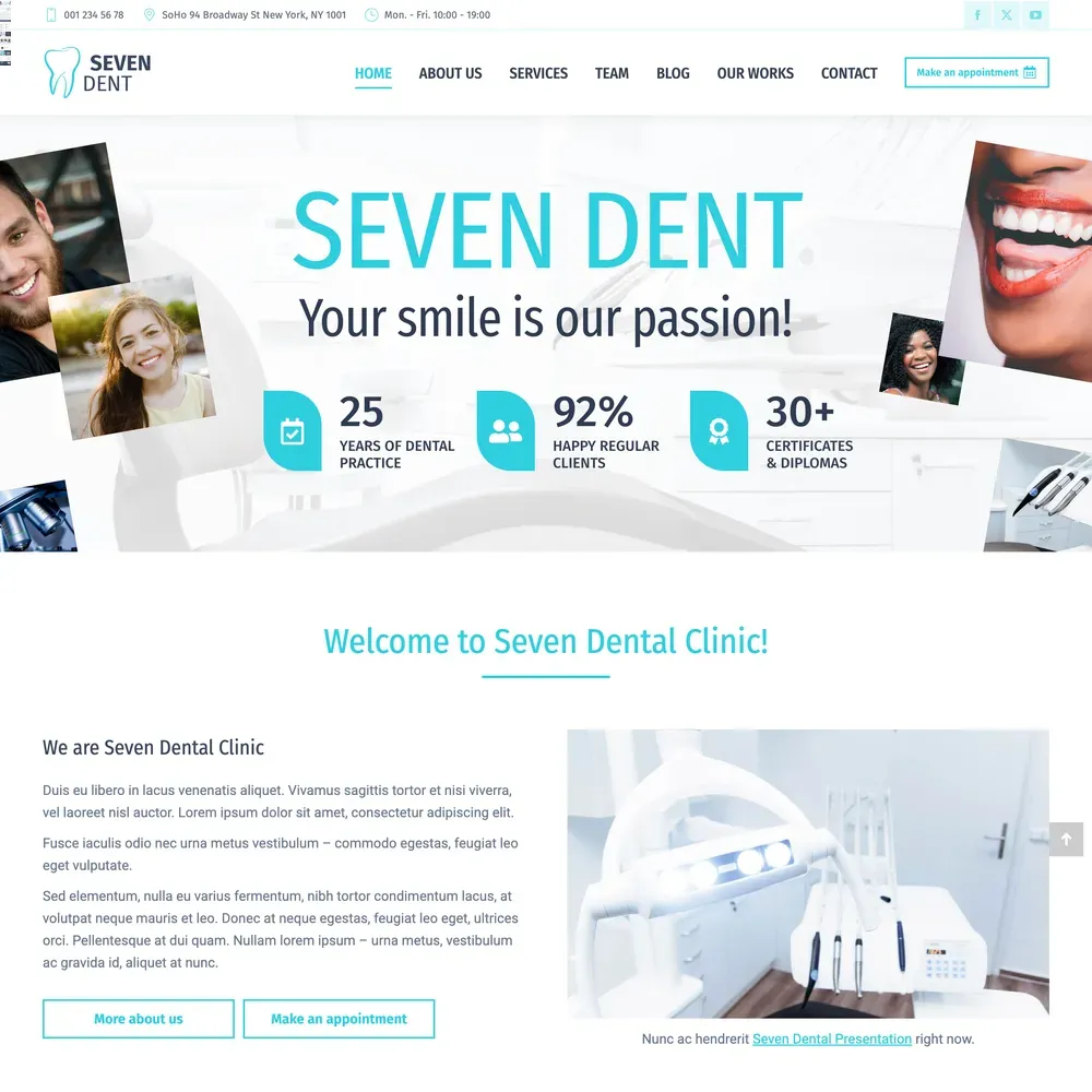 Dental Clinic Website Design with Free VPS Web Hosting (1) Dental Clinic Website Design with Free VPS Web Hosting