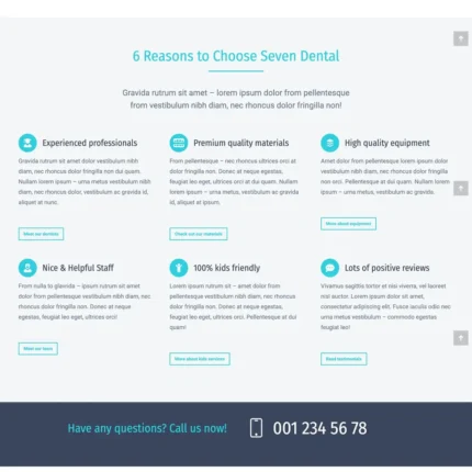 Dental Clinic Website Design with Free VPS Web Hosting