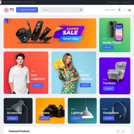 General Shop Website Design with Free VPS Web Hosting