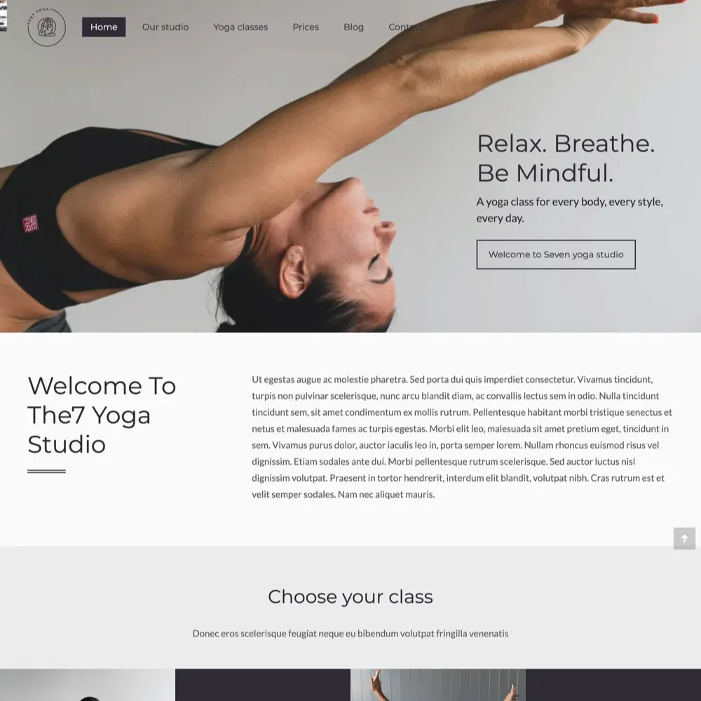 Yoga Studio Website Design with Free VPS Web Hosting (1) Yoga Studio Website Design with Free VPS Web Hosting