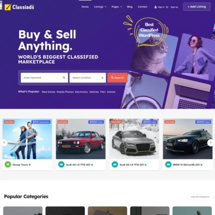 Best Classified Website Design with Free VPS Web Hosting