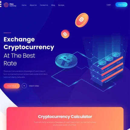 Crypto Website Design with Free VPS Web Hosting