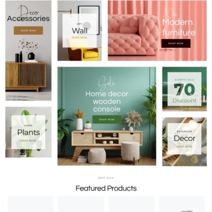 Decoration Shop Website Design with Free VPS Web Hosting