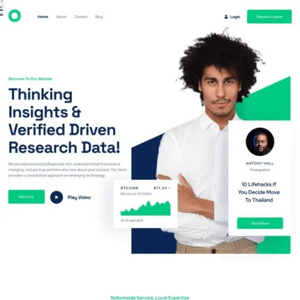 IT Service Website Design with Free VPS Web Hosting