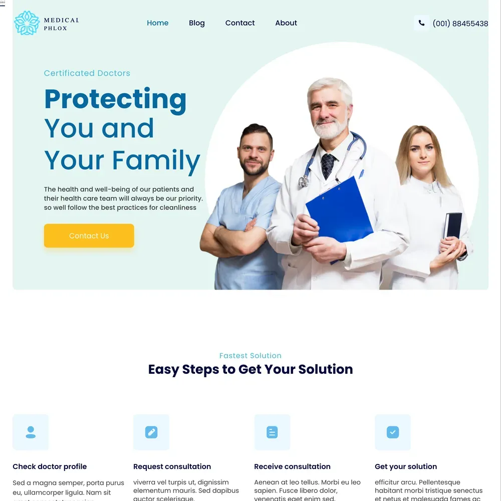 Medical Center Website Design with Free VPS Web Hosting (1) Medical Center Website Design with Free VPS Web Hosting