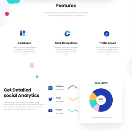 SaaS Theme Website Design with Free VPS Web Hosting