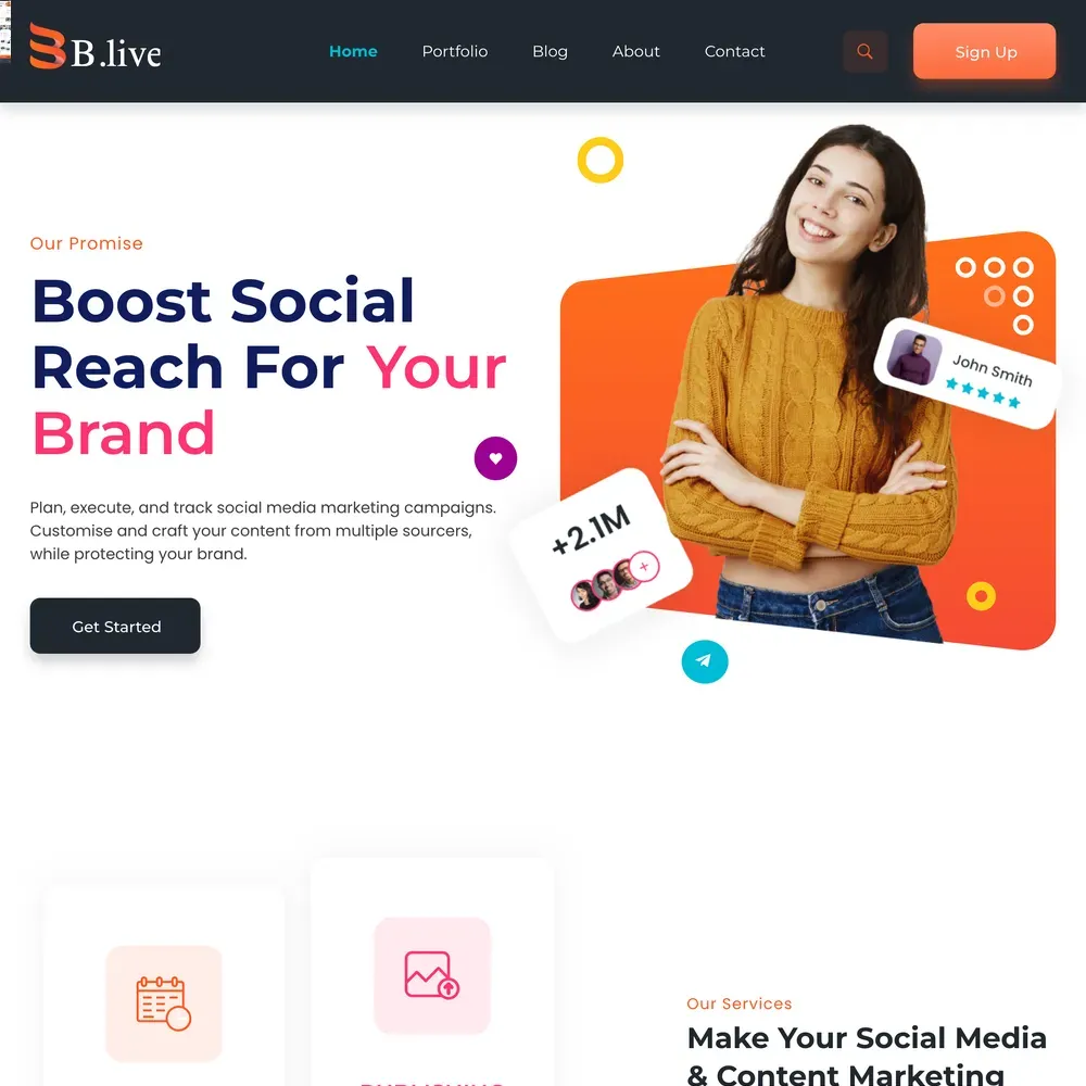 Social Agency Website Design with Free VPS Web Hosting (1) Social Agency Website Design with Free VPS Web Hosting