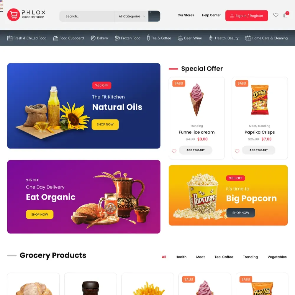 Supermarket Website Design with Free VPS Web Hosting (1) Supermarket Website Design with Free VPS Web Hosting