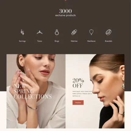 Jewellery Website Design with Free Web Hosting