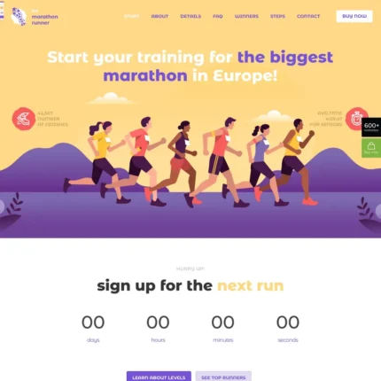 Marathon Website Design with Free Web Hosting
