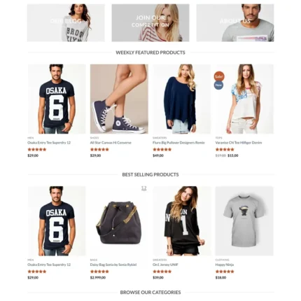 New Clothing Website Design with Free Web Hosting