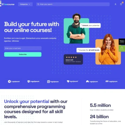 Online Course Website Design with Free Web Hosting