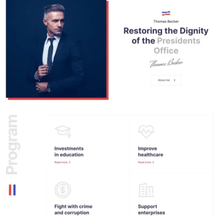 Politics Website Design with Free Web Hosting