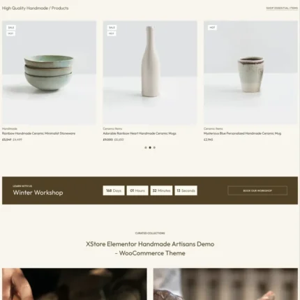Handmade Artisans Website Design with Free Web Hosting