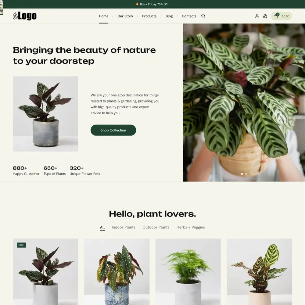 Plants Store Website Design with Free Web Hosting (1) Plants Store Website Design with Free Web Hosting