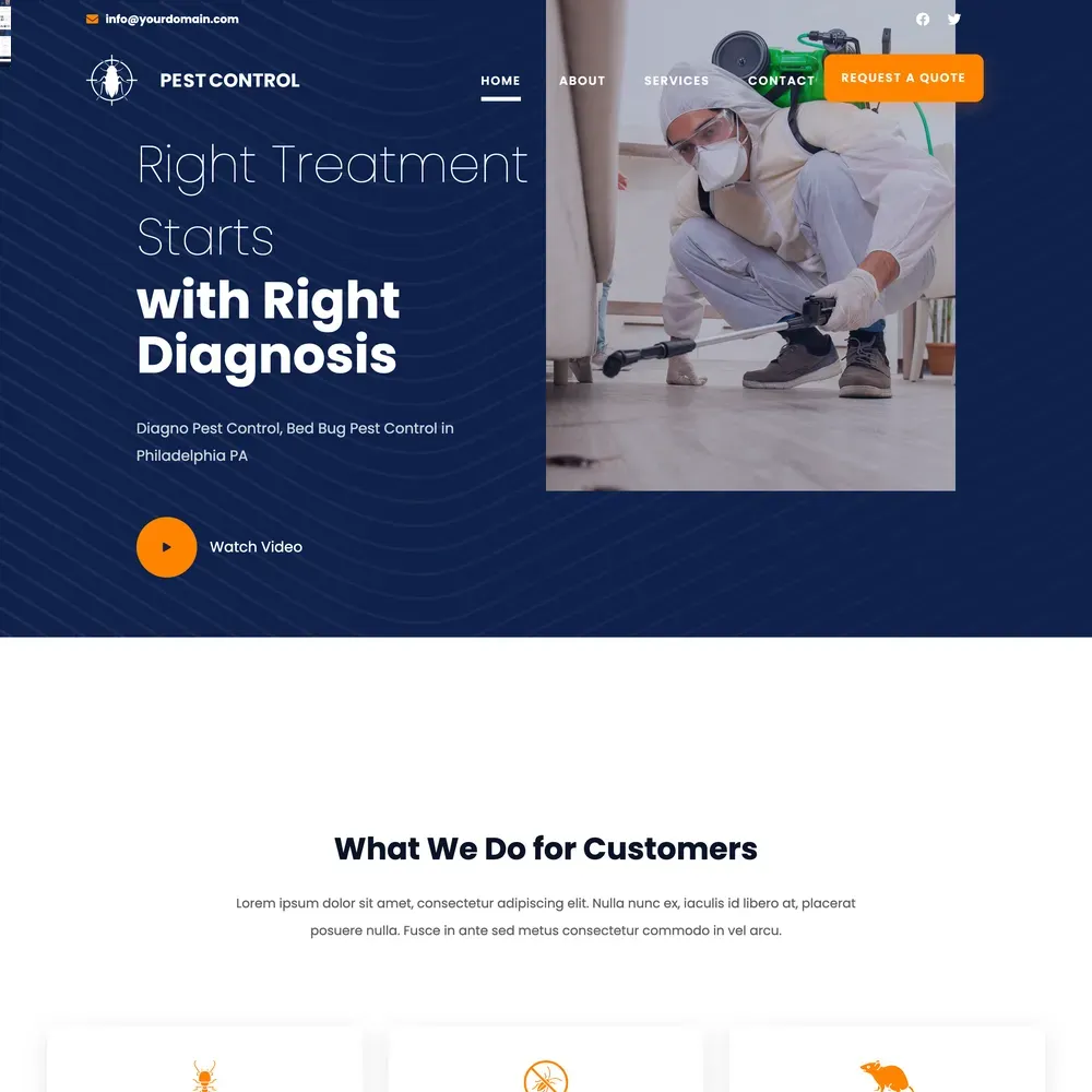 Pest Control Website Design with Free VPS Web Hosting (1) Pest Control Website Design with Free VPS Web Hosting